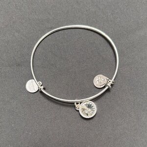 Alex and Ani April birth stone bracelet